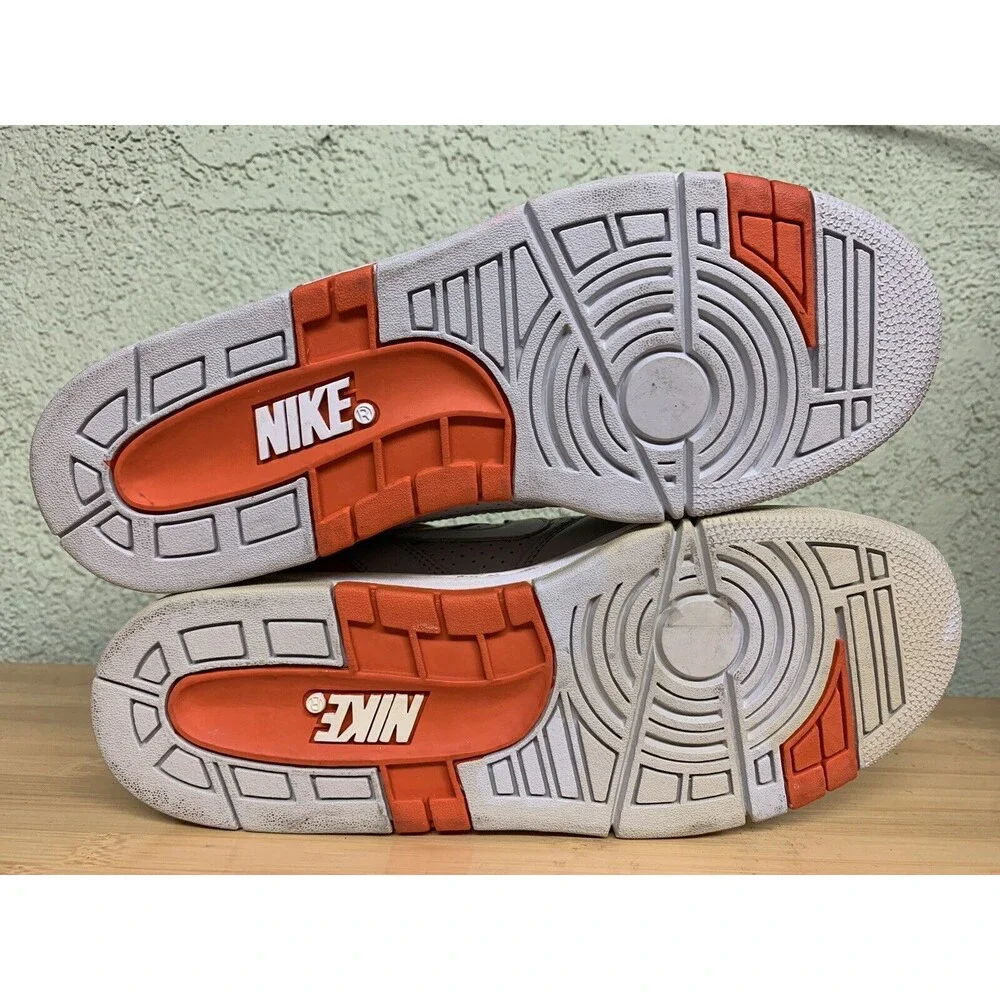 NIKE AIR FORCE 2 II GREY ORANGE 305602-013 ALPHA PHYSICAL CLUB terminator Sz 8.5